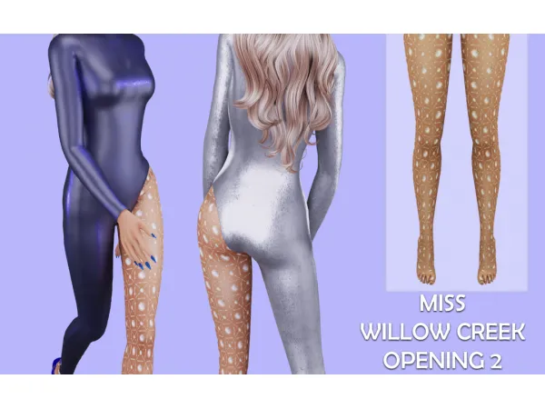 Alpha MWC OPENING 2 PEARLNET TIGHTS by simsfinds - The Sims 4 custom content