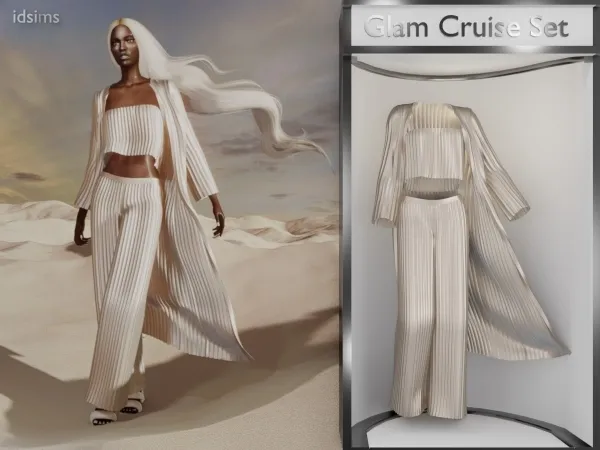 Alpha Glam Cruise Set by polygoncouture - The Sims 4 custom content