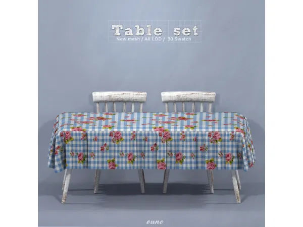 table set by  euno sims