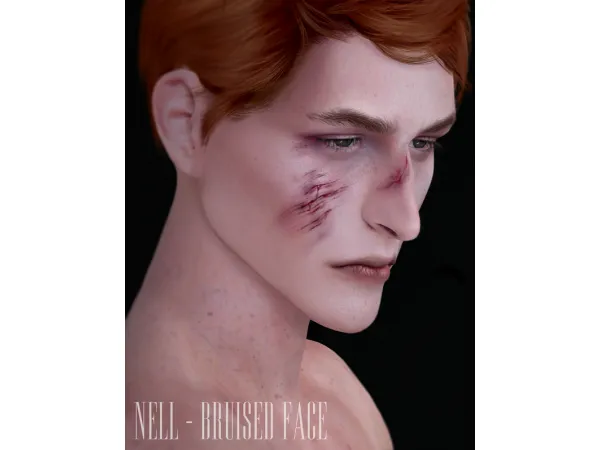 Mix Bruised Face (Old ) by NELL - The Sims 4 Custom Content