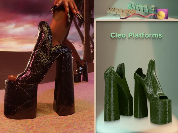 Alpha Cleo Platforms by v1s4g3 - The Sims 4 custom content