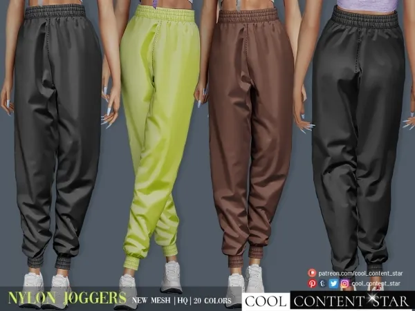 Alpha Nylon Joggers cool_content_star by cool_content_star - The Sims 4 Custom Content
