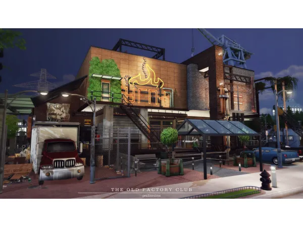 Maxis Match The Old Factory Club by simsfinds - The Sims 4 Custom Content