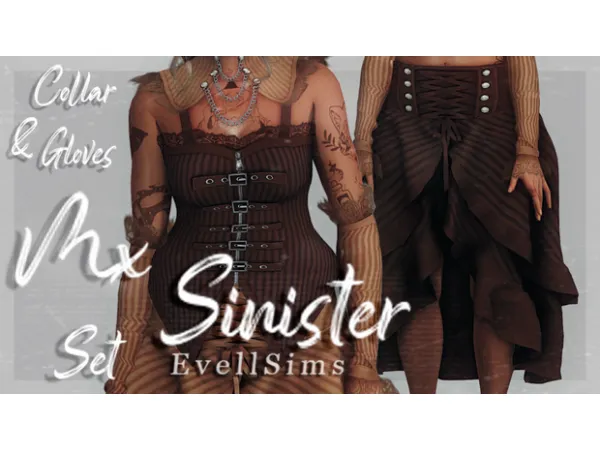 Mix Mx Sinister Set by simsfinds - The Sims 4 Custom Content