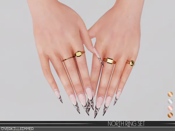 Alpha North ring set by overkillsimmer - The Sims 4 Custom Content