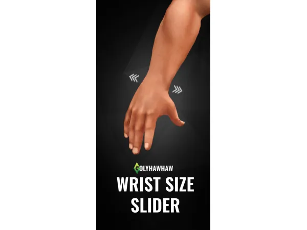 Mix WRIST SIZE SLIDER by simsfinds - The Sims 4 Custom Content