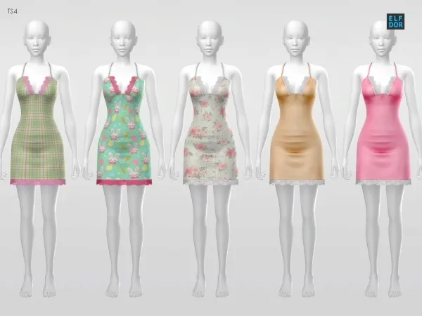 Alpha Sifix Brielle Negligee RC by elfdor - The Sims 4 Custom Content