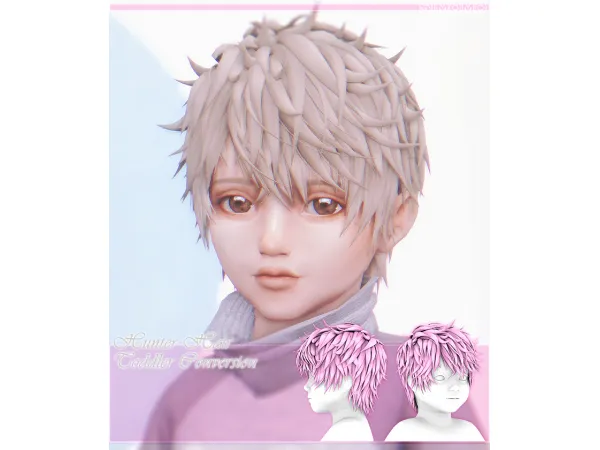 Maxis Match HUNTER HAIR [TODDLER CONVERSION] by simsfinds - The Sims 4 Custom Content