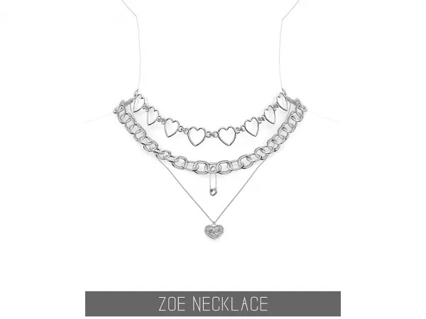 Alpha ZOE NECKLACE - The Sims 4 Custom Content