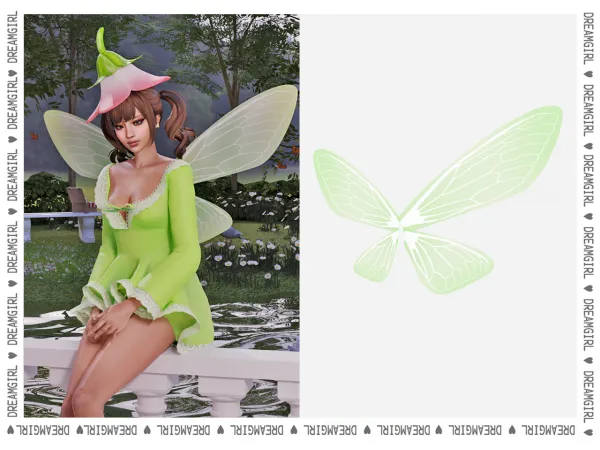 Alpha [ DREAMGIRL ] FAIRY WINGS by dreamgirl - The Sims 4 Custom Content