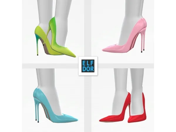 Alpha Christian Louboutin So Kate Matte by elfdor - The Sims 4 Custom Content