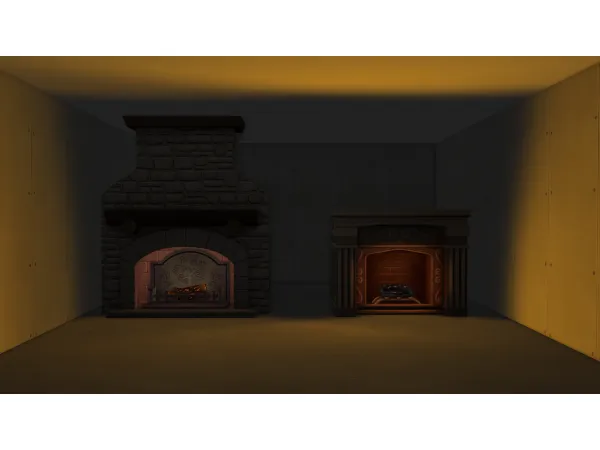 Maxis Match Fixed Fireplace Lighting by simsfinds - The Sims 4 Custom Content