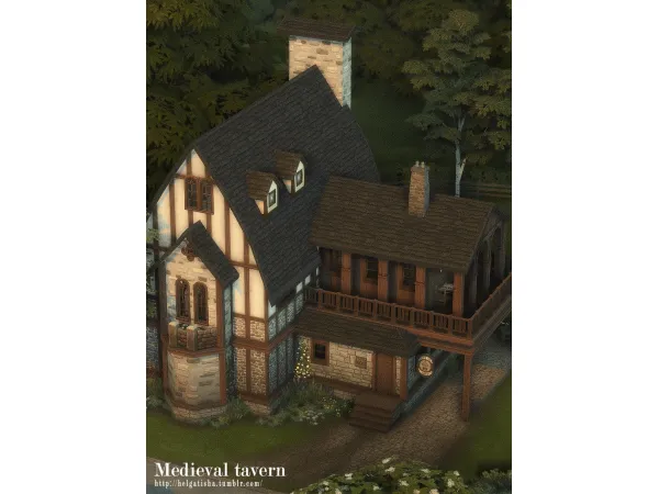Maxis Match Medieval tavern by simsfinds - The Sims 4 Custom Content