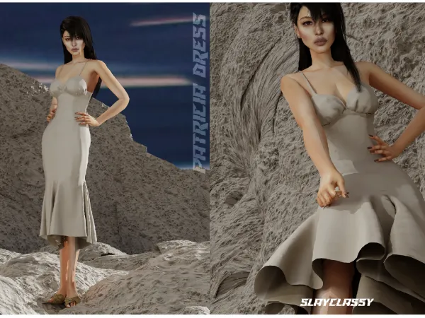 Alpha SC142 patricia dress - The Sims 4 Custom Content