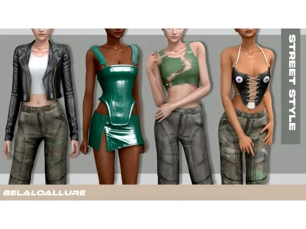 Alpha Street Style by simsfinds - The Sims 4 Custom Content