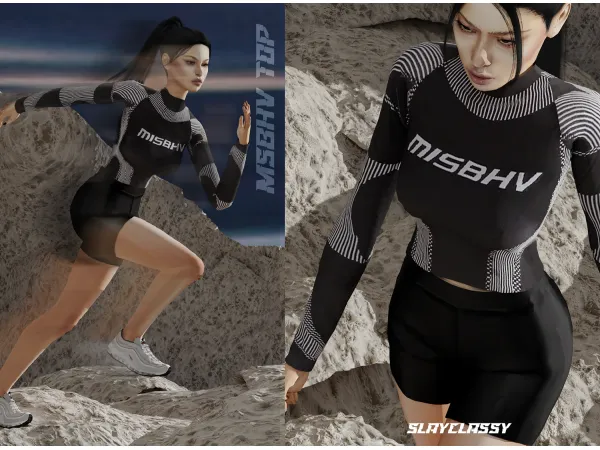 Alpha SC142 MSBHV TOP AF by slayclassy - The Sims 4 Custom Content