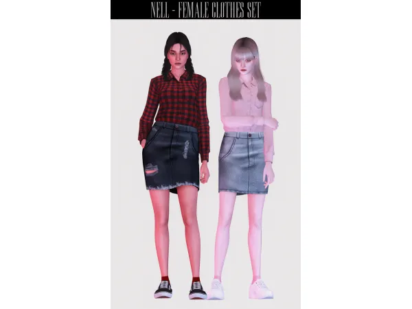 Maxis Match Female Clothes Set by simsfinds - The Sims 4 Custom Content