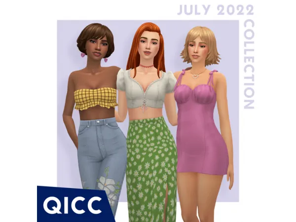Maxis Match July 2022 Collection by itsqicc - The Sims 4 Custom Content