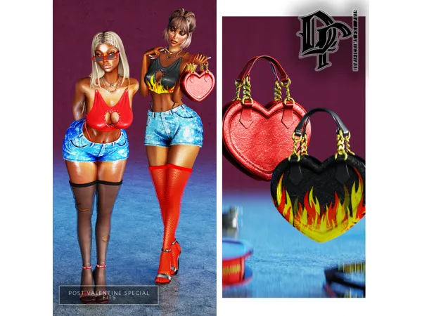 Alpha POST VALENTINE SPECIAL FITS by simsfinds - The Sims 4 Custom Content