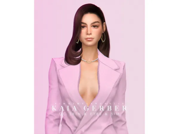 Alpha Kaia Gerber by sims3melancholic - The Sims 4 Custom Content