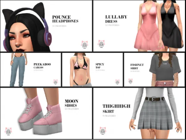 Maxis Match E GIRL STUFF 2.0 by simsfinds - The Sims 4 custom content