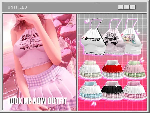 Alpha unknown66irl Look me now outfit by unknown66irl - The Sims 4 Custom Content