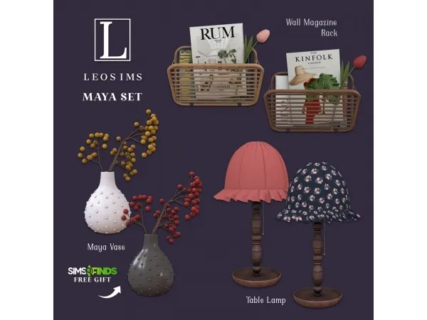 Alpha Maya Vase - The Sims 4 Custom Content