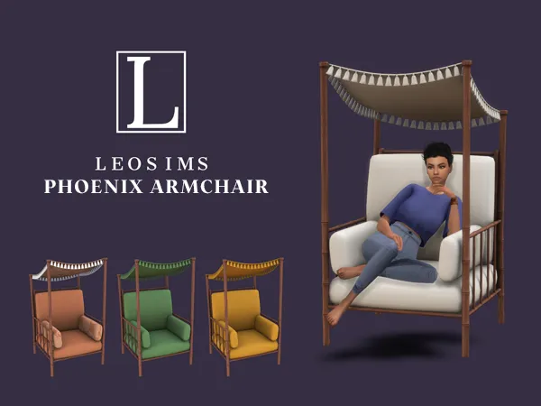 Mix Phoenix Chair by leosims4cc - The Sims 4 Custom Content