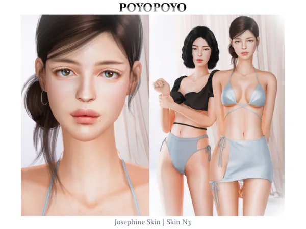 Alpha [poyopoyo] Josephine Skin Skin N3 by simsfinds - The Sims 4 Custom Content