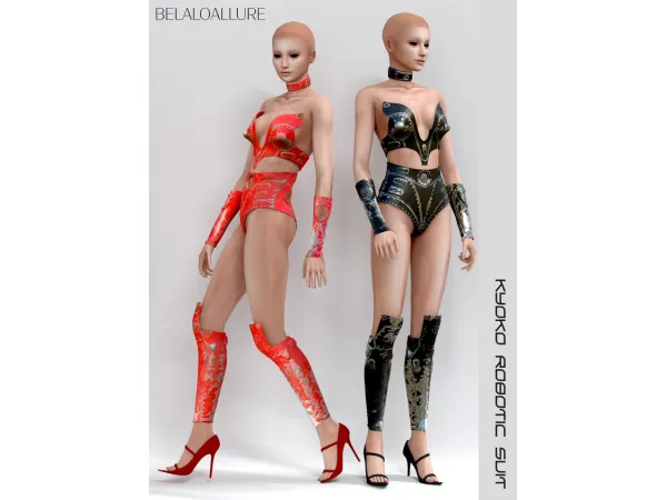 Alpha robotic suit by simsfinds - The Sims 4 Custom Content