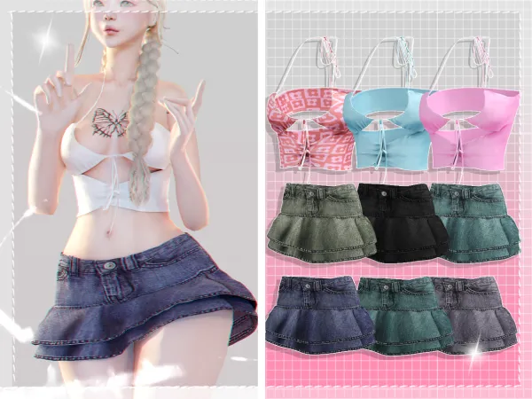 Alpha more y2k style babyetears by babyetears - The Sims 4 Custom Content