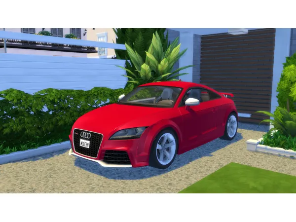 Mix 2010 Audi TT RS by simsfinds - The Sims 4 Custom Content