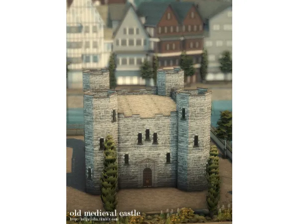 Maxis Match Old medieval castle by helgatisha - The Sims 4 Custom Content