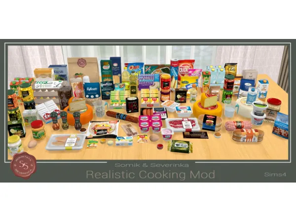 Mix Download Realistic Cooking Mod V3 by simsfinds - The Sims 4 Custom Content