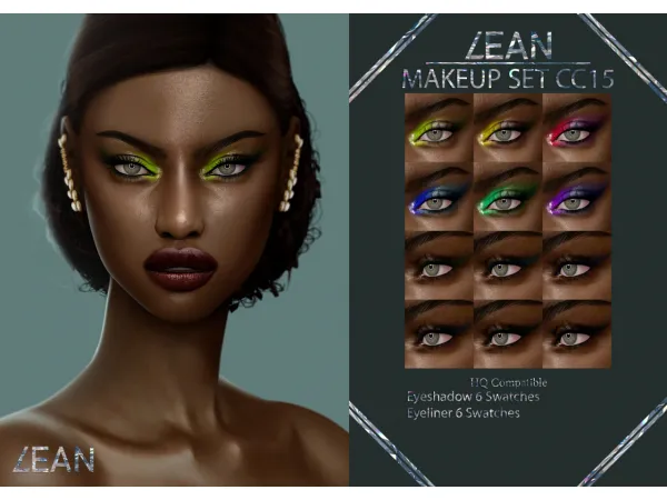 Alpha LEAN MAKEUP SET CC15 by simsfinds - The Sims 4 Custom Content