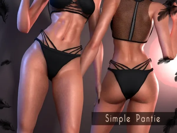 Alpha Simple Pantie BRsims by bluerose-sims - The Sims 4 Custom Content