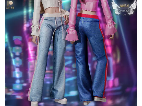 Alpha PRETTY FLY OUTFIT (JEANS) S70 tr by busratr - The Sims 4 Custom Content