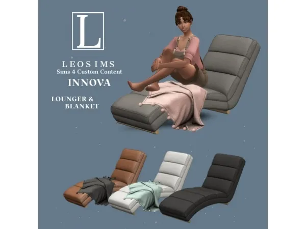 Alpha INNOVA LOUNGER by leosims4cc - The Sims 4 Custom Content