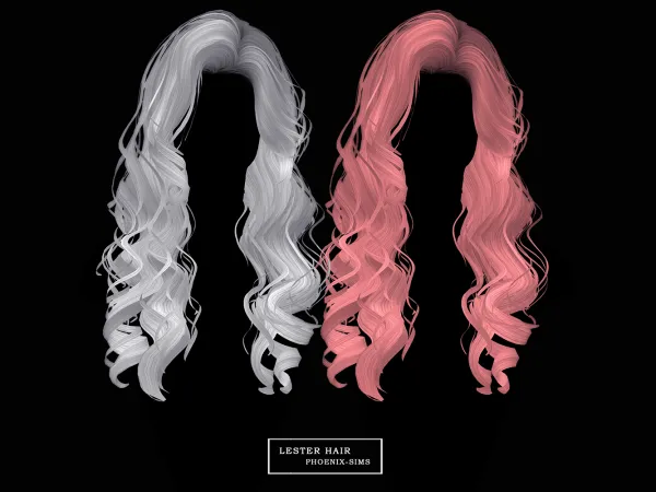 Alpha Lester Hair - The Sims 4 Custom Content