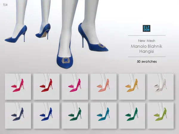 Alpha Manolo Blahnik Hangisi by elfdor - The Sims 4 Custom Content