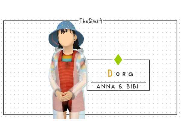 Alpha Dora [AnnaBibi] by simsfinds - The Sims 4 Custom Content