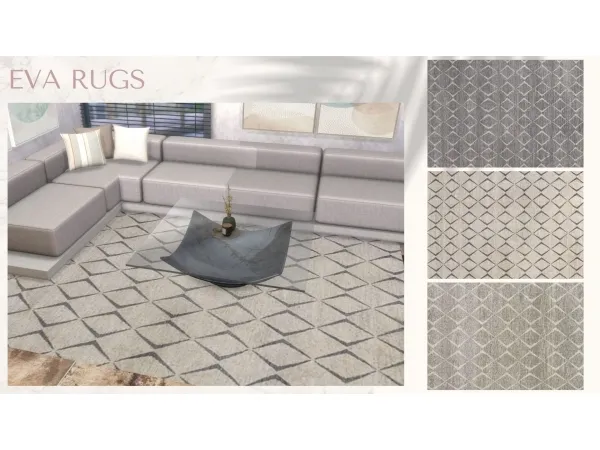 Mix Eva Rugs 3 Swatches by dinhagamer - The Sims 4 custom content