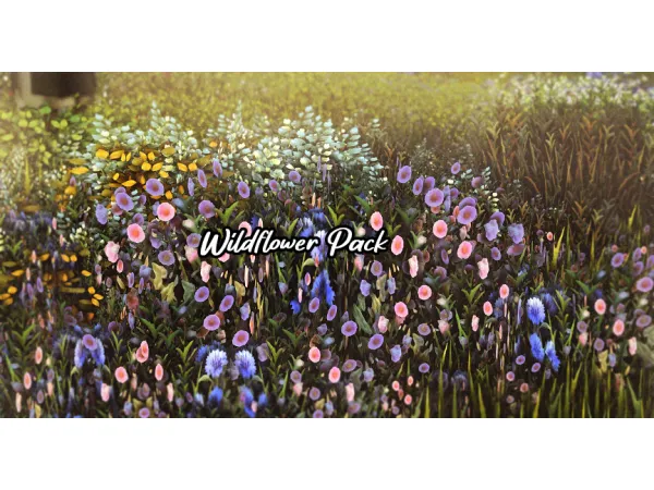 Mix grass and flowers conversion - The Sims 4 Custom Content