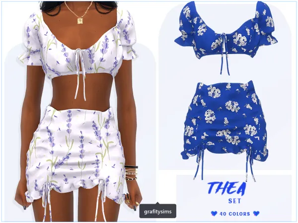 Alpha Thea Set - The Sims 4 Custom Content