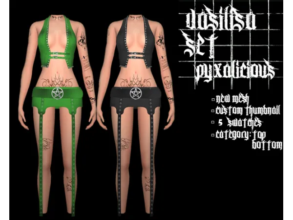 Alpha vasilisa set by simsfinds - The Sims 4 Custom Content