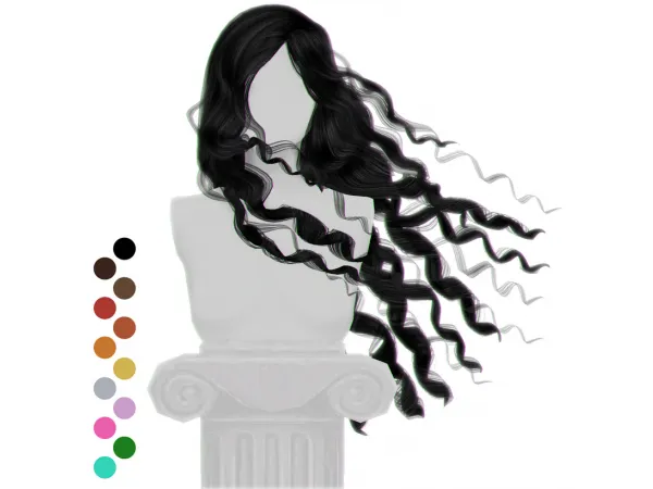 Alpha Cabello Hair by simsfinds - The Sims 4 Custom Content