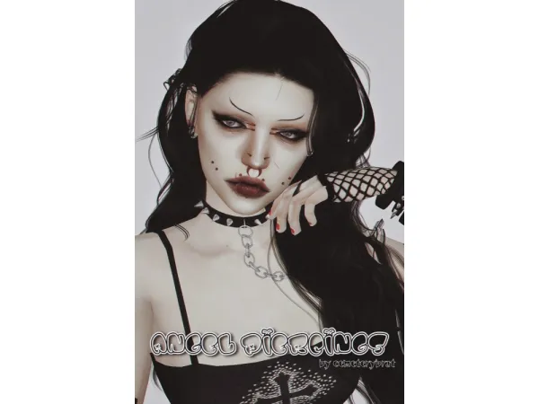 Mix ANGEL PIERCINGS - The Sims 4 Custom Content