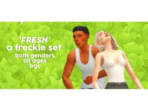 Maxis Match fresh a freckle set by aoifae - The Sims 4 Custom Content