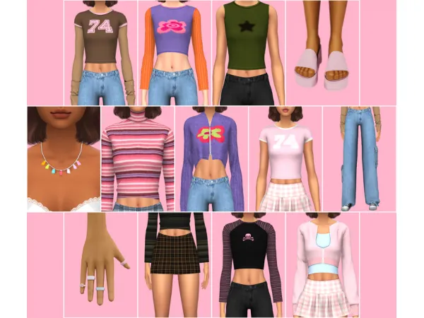 Alpha 90s gIrL nExT dOoOr by simsfinds - The Sims 4 Custom Content