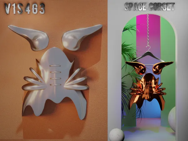 Alpha SPACE CORSET by v1s4g3 - The Sims 4 custom content